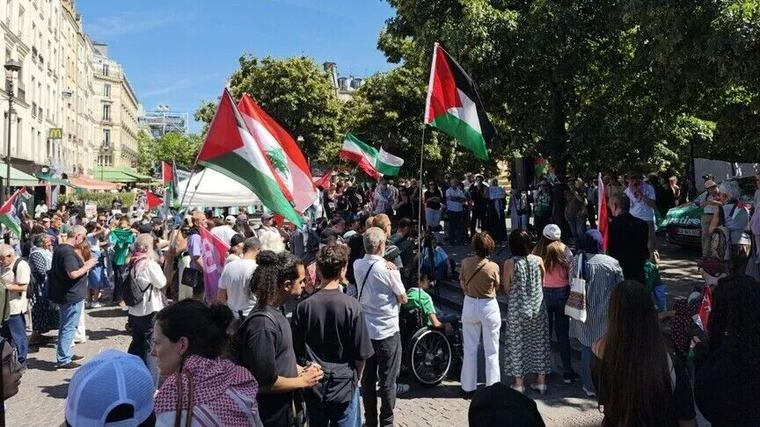حامیان فلسطین در سوئد و فرانسه تظاهرات کردند